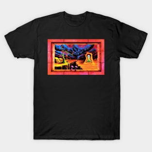 Cool Trippy Hippie Psychedelic Surrealism Stoner Mushroom Storm T-Shirt